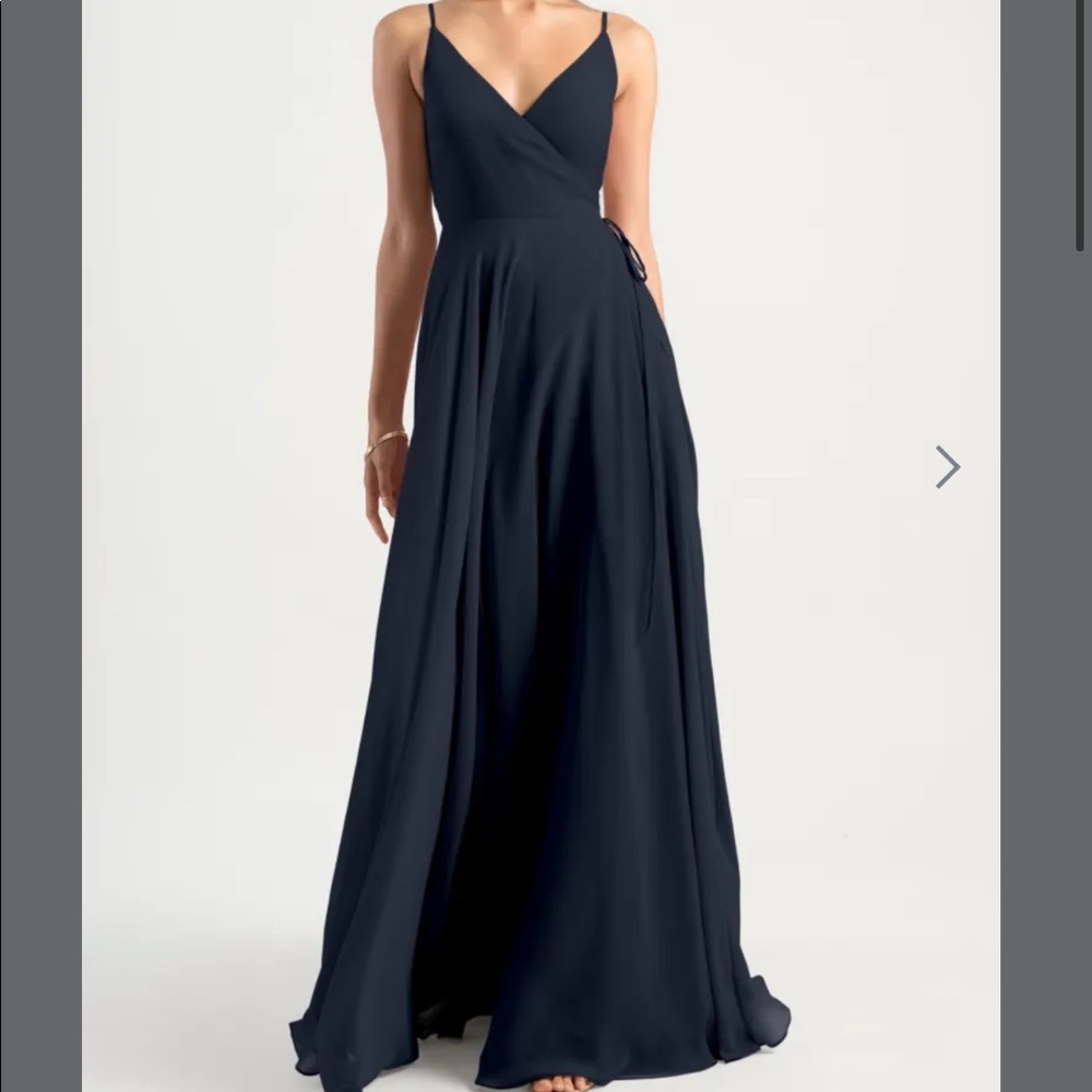 UNALTERED Jenny Yoo Bridesmaid Dress (Navy - James)